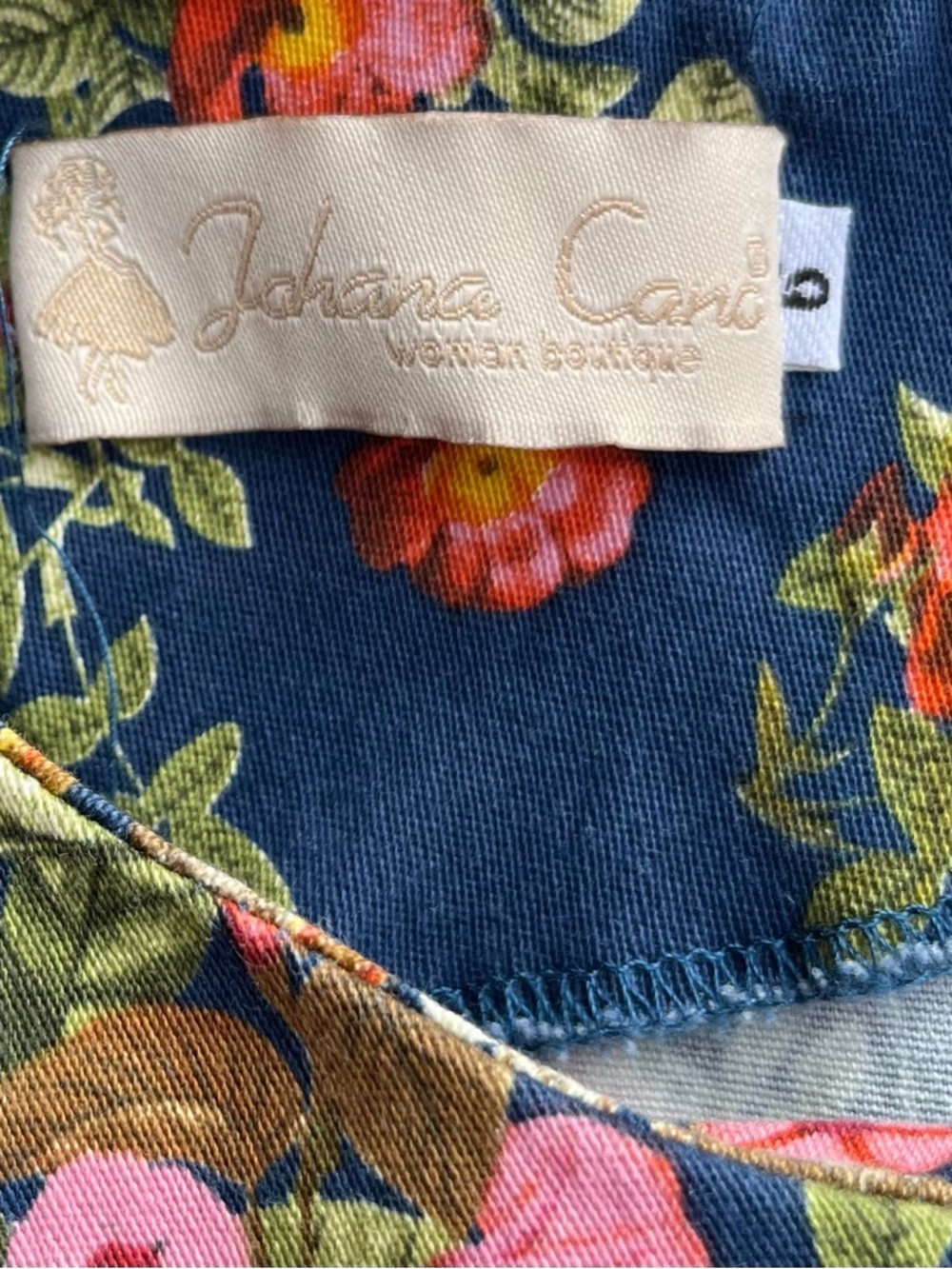 Johana Cano Floral Fit Flare Dress Colombian Boutique Sz 6 Spring Wedding Guest - Picture 3 of 6